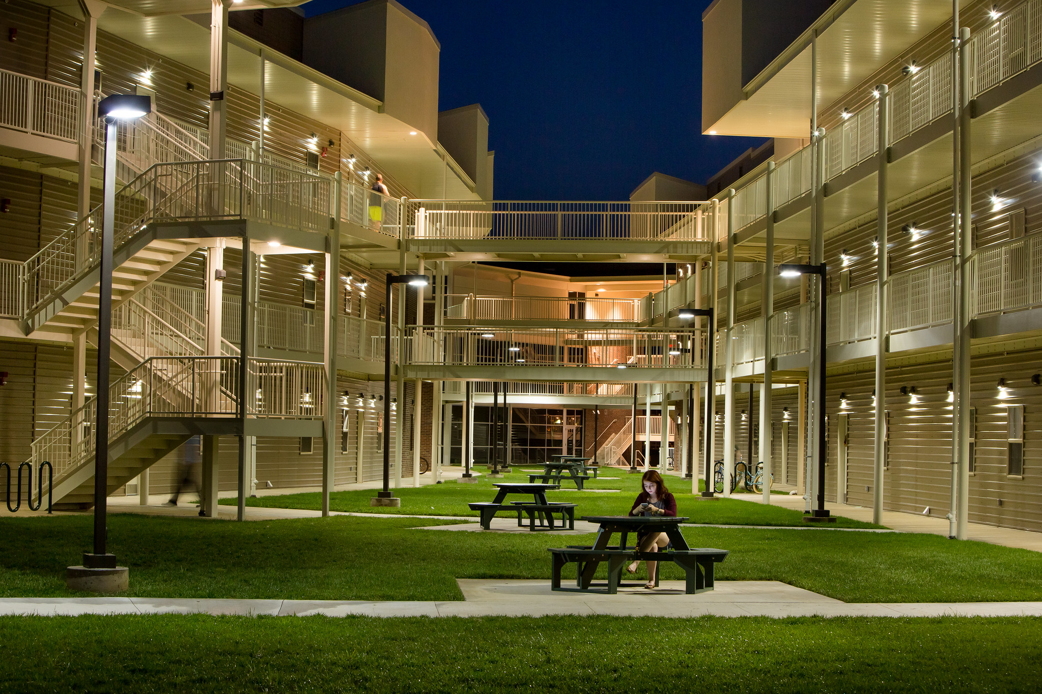 campus at night