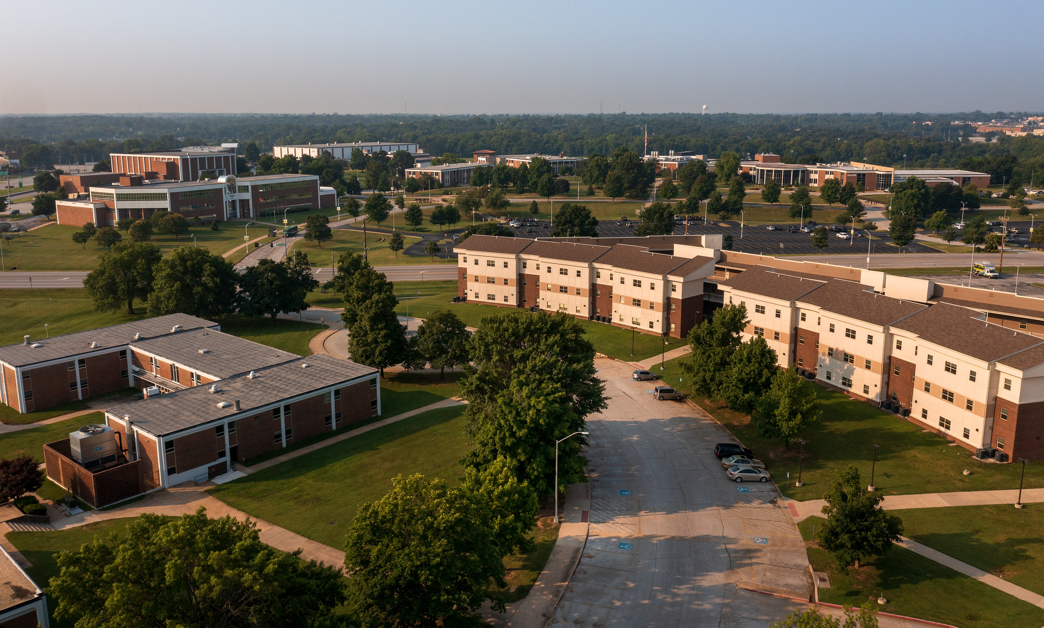 campus at night